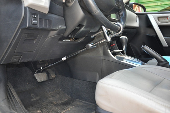 Trava Segurança Volante E Pedal Aço Universal Chave Tetra 1