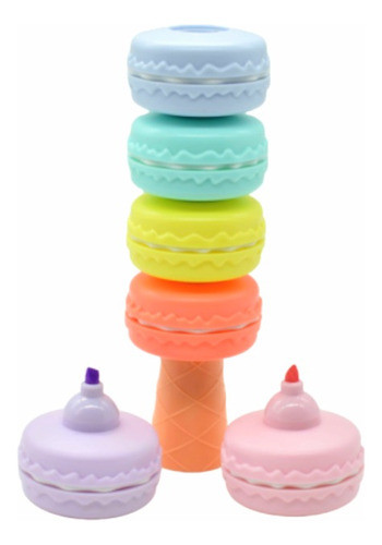 Resaltador Macarron X6 Pastel Destacador 0