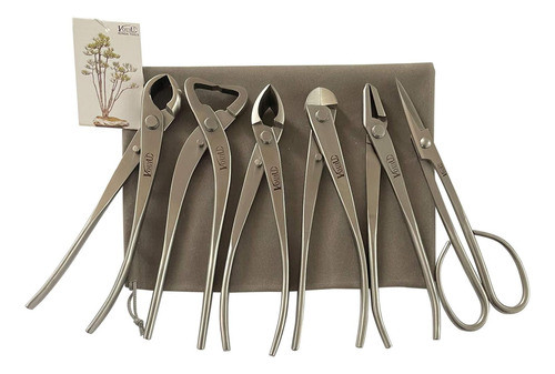 Juego Herramientas Poda Corte De Bonsái 6 Piezas Acero 0