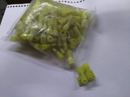 Terminales Pre Aislados Amarillos C-17 Pala Hembra 1