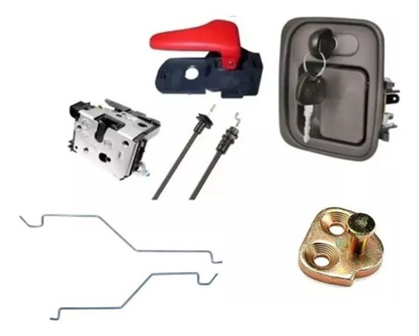 Kit Maçanetas/fechadura/tirante Dir Mb 1620/1634/1938/2423 0