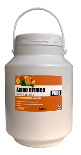 Ácido Cítrico 5kg (pote Apto) Máxima Calidad Máxima Pureza!! 0