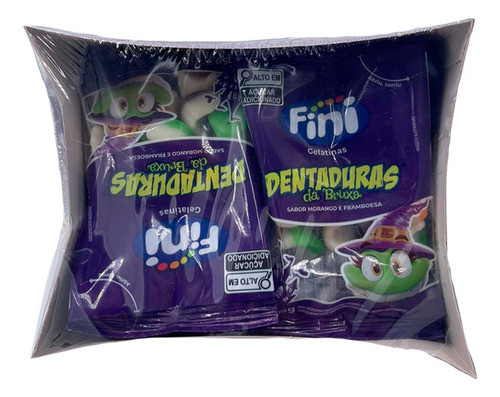 Bala De Gelatina Halloween Dentadura 12x15g - Fini 0