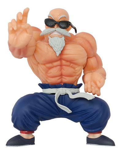 Figura Dragon Ball Z Maestro Roshi Musculoso Anime Pvc 0