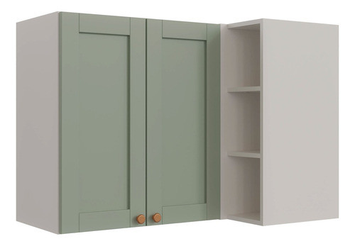 Armário Aéreo De Canto Reto 2 Portas 3 Nichos Arizona 0