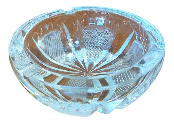 Cenicero Cristal Tallado Impecable Sin Fallas 1