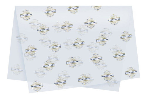 Papel Manteiga Personalizada Com Logo 20x20 - 500 Folhas 0
