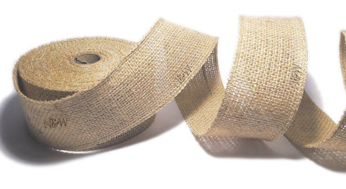 Fita Juta Cru Natural 6cm X 10m 0