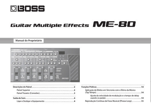 Manual Boss Me80 Português 0