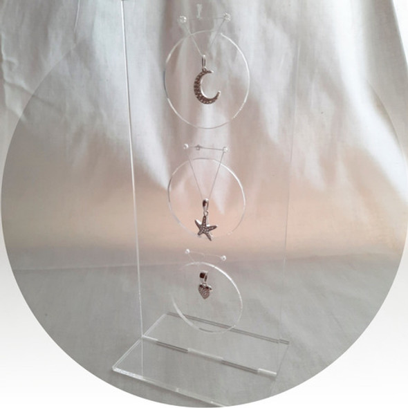 Exhibidor Para Aros Y Dijes Tipo Flotantes En Acrilico  3mm 0