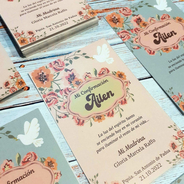 Estampas Confirmación Comunión Bautismo. Caballito 1