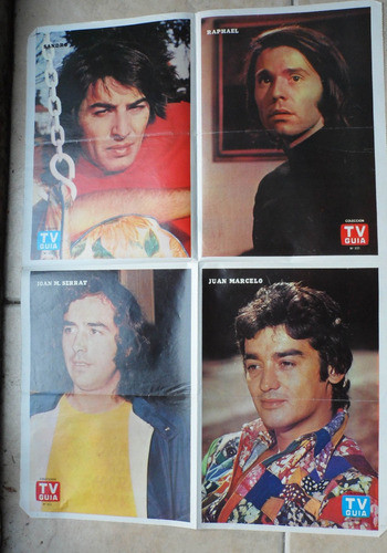 Sandro Raphael Serrat Juan Marcelo Laminas Tv Guia Años 70 0