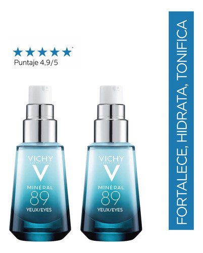 Kit Vichy Mineral 89 Contorno De Ojos 15ml X 2 Und 0