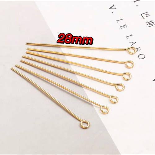 10000 Peças Alfinete Contra Pino 28mm- Dourado- Bijuterias 1