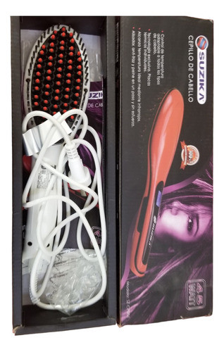 Cepillo Alisador Suzika Electrico Digital  Blanco 0