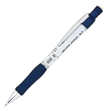 Lápis Mecânico Pentel Quick-dock, 0,7 Mm, Caixa De Cano Azu 1