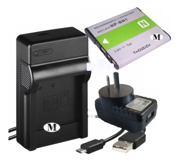 Cargador 220v + Bateria Para Sony Np-bn1 W310 W510 W610 W620 0