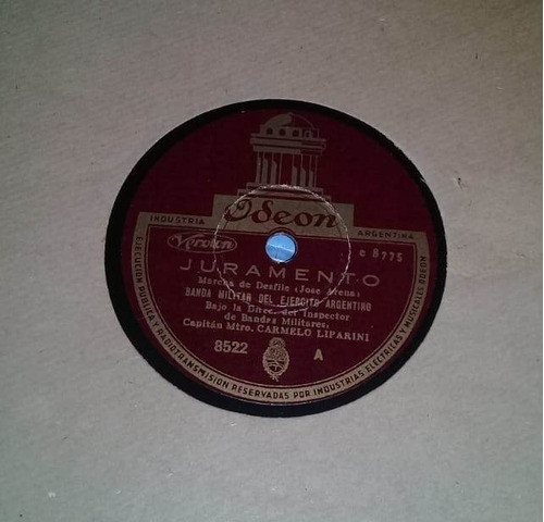 Banda Ejercito Argentino - Curupayti /juramento 78 Rpm Kktus 0