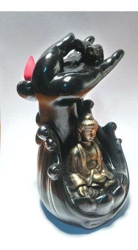 Cascada De Humo Buda Base Loto Mano Feng Shui 0