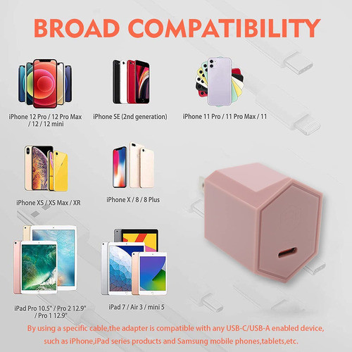 Pb Tails 20w Pd 3.0 Usb C Cargador Adaptador De Corriente Ca 1