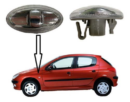 Faro Lateral Para Peugeot G 206 / 307 Reforma Fal 0