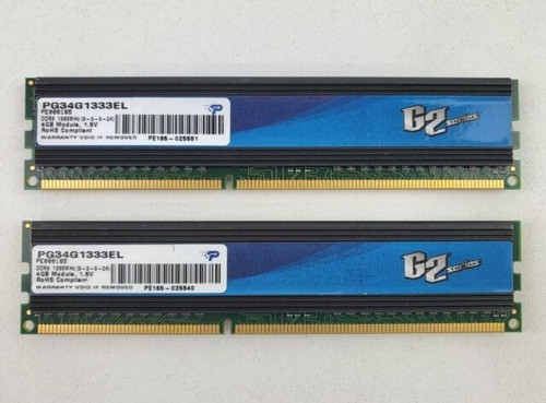Memoria Ram Patriot 1x4gb Ddr3 1333mhz Cas9 G2 Series 0