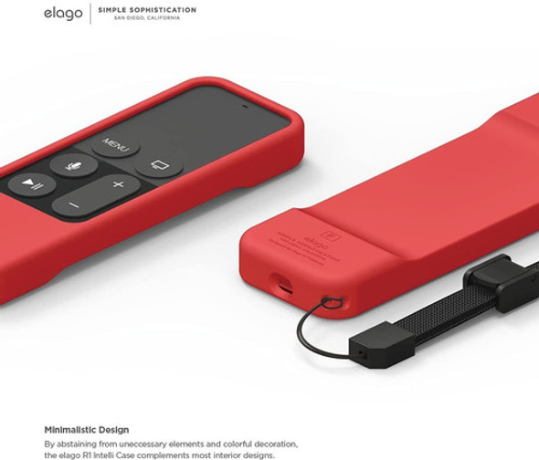 Funda Silicona Control Siri Apple Tv 4k 4th And 5th Gen Rojo 1