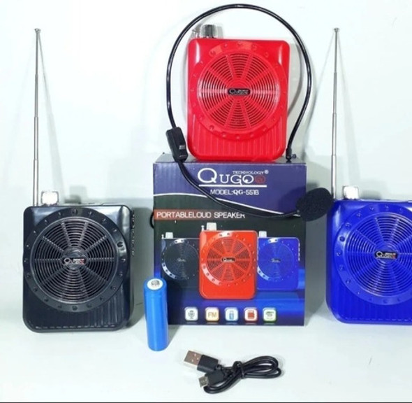 Megáfono Amplificador Parlante Con Vincha Micrófono Usb Fm 1