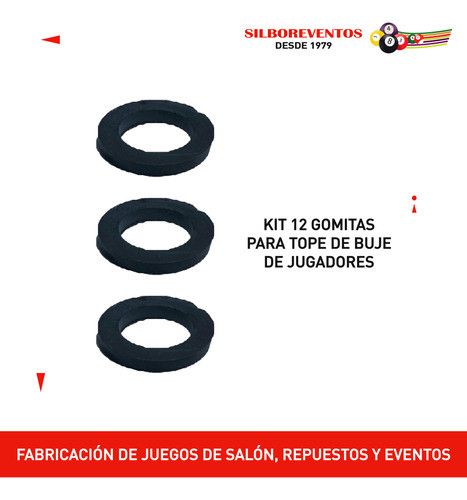 Gomitas Repuesto Metegol Estadio A3 1