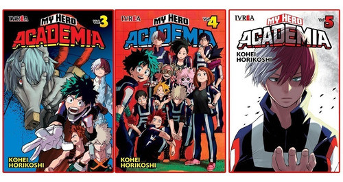 Combo My Hero Academia Vol. 03, 04 Y 05  - Ivrea 0