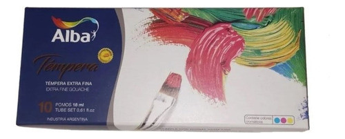 Temperas Set Alba Profesional Estuche X10 1