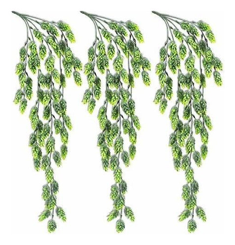 Beebel Artificial Flower Hops Vine Garland Plant Fake Hangin 0