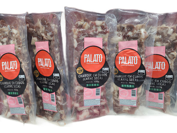 Charque Carne Seca Palato 4kg (10 Pacotes 400g) 0