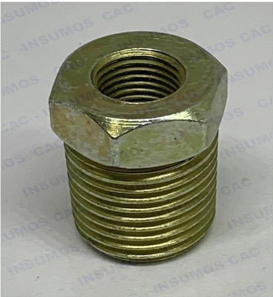 Reducción Rosca Macho 3/8 A Rosca Hembra 1/8 Acero Zi 006-05 0