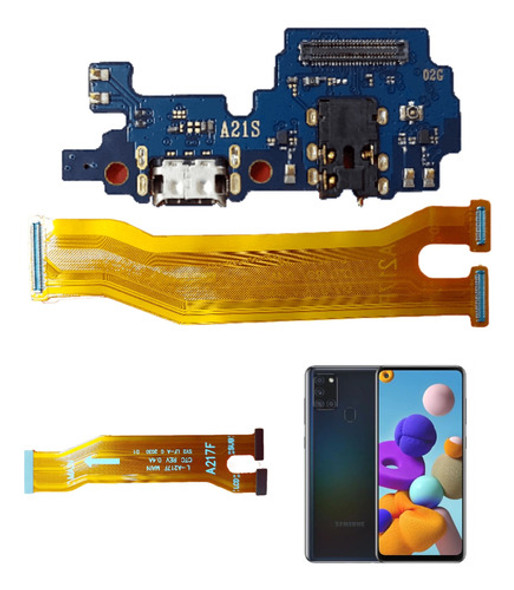 Placa Carga + Flex Main Interconexión P/ Samsung A21s A217 0