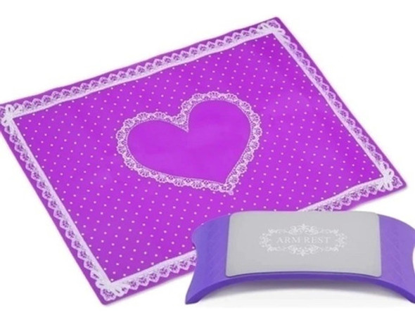 Apoya Manos + Mantel Silicona Uñas Manicura Arm Rest 0