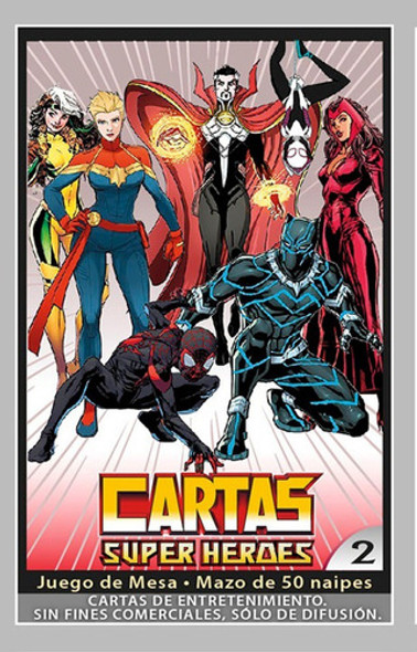 Naipes Super Heroes 2 Exclusivo Cartas Marvel 2 0