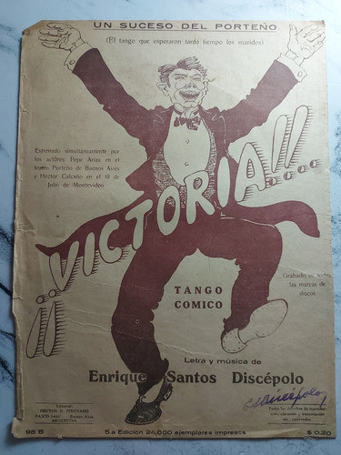 Antiguas Partituras De Tango. Le Jaguar. Lote De 6. Ian 881 1