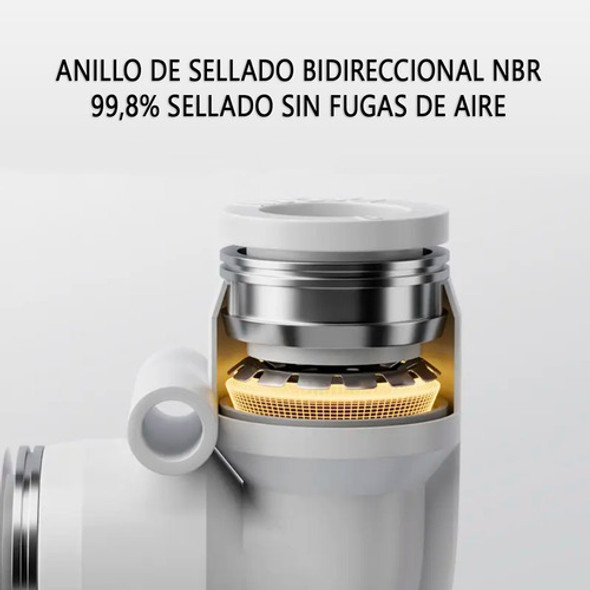 Cruz Conector Acople Rápido Diametro 12mm Neumatica 1