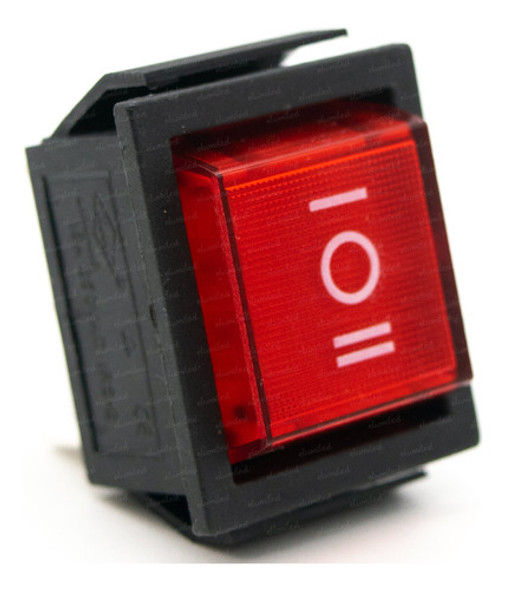 5 Llave Tecla Doble Inversora Pto Medio Dpdt 16a 31x25 Roja 0 5 Llave Tecla Doble Inversora Pto Medio Dpdt 16a 31x25 Roja 0
