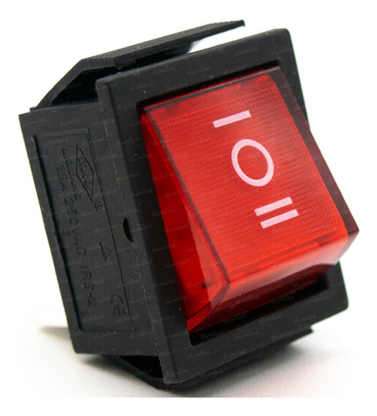 5 Llave Tecla Doble Inversora Pto Medio Dpdt 16a 31x25 Roja 1 5 Llave Tecla Doble Inversora Pto Medio Dpdt 16a 31x25 Roja 1