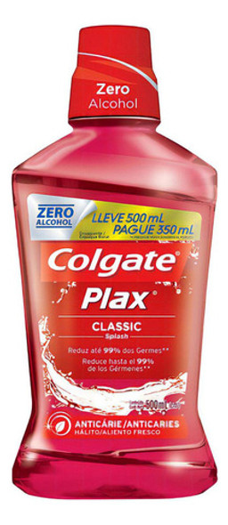 Kit C/ 2 Enxaguante Bucal Plax Classic 500ml Colgate 1