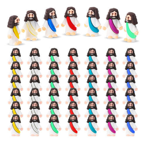 Juguetes Religiosos De Jesús, Figuras Pequeñas Y Coloridas 0