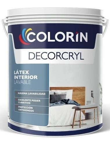 Latex Lavable Blanco Mate Decorcryl Antihongos X 10 Litros 0