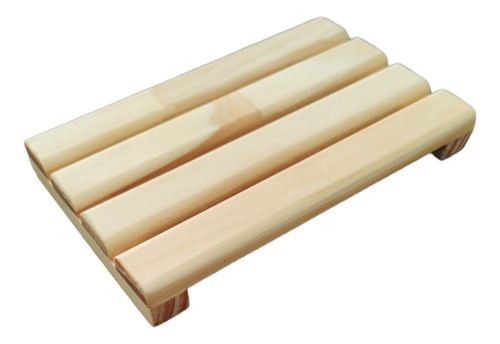 Jabonera De Madera De Pino Tratada Grande 0