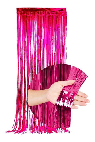 Cortinas Metalizadas Decoración 1 Metro X 2 Metros Cotillon 0