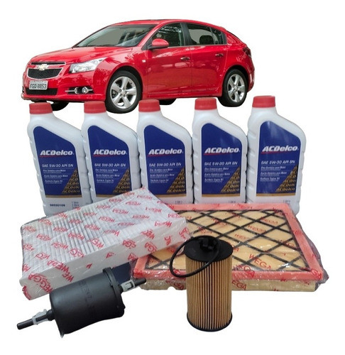 Kit Troca De Óleo 5w30 Cruze 1.8 2011 2012 2013 2014 2015 16 0