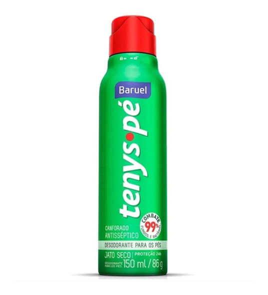 Talco Tenys Pé Baruel Jato Seco Canforado 150ml Kit C/07 0