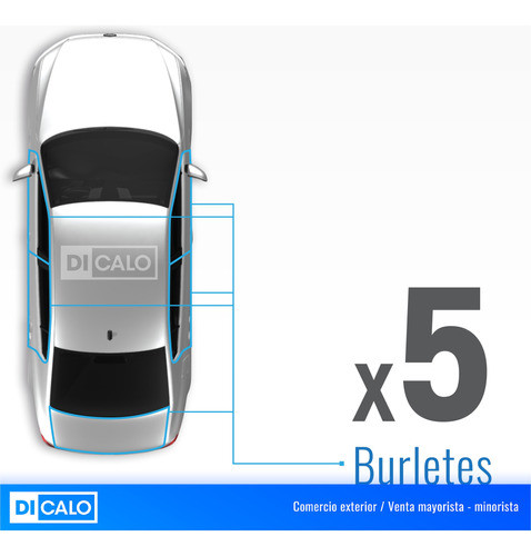 Burletes Puertas Y Baul Kit X5 Ford Mondeo 1995/2000 1