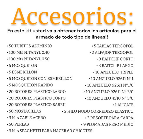 Caja Equipo Pesca Grande Completa Accesorios Armado Pesca 1